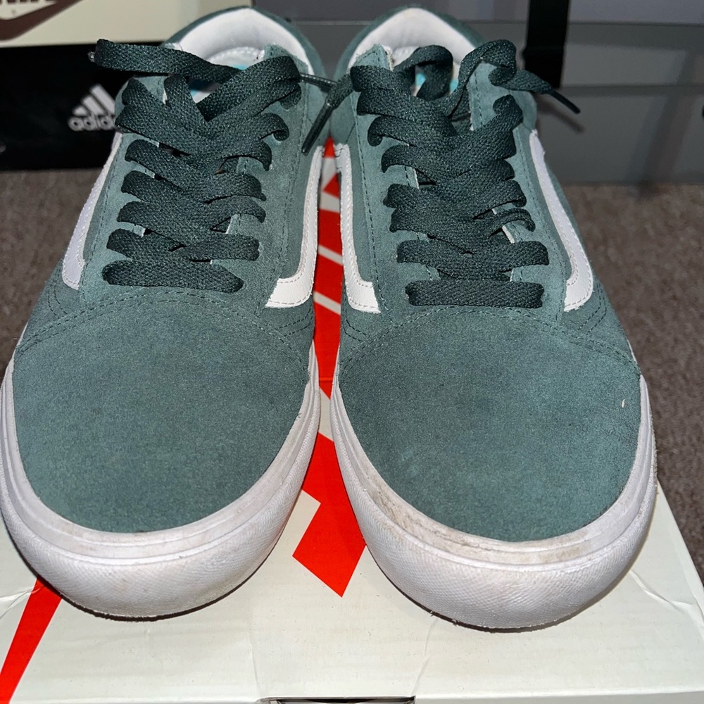 Green Suede Vans